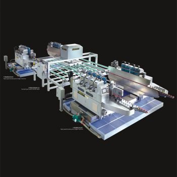 Glass machine,glass double edging machine,High speed glass grinding machine,Double edger,Glass pencil edger machine,Glass round edger grinding and polishing,LUOCK glass double edger,Round edger grinding