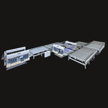 20 spindles motor glass double edger,Architecture glass double edger,Automatic glass double edger machine,Automatic glass edging machine,China glass double edger machine,Flat glass double edger machine,High speed glass grinding machine,Horizontal glass double edger,Straight line glass double edger,Tempered glass double edger,glass double edging machine